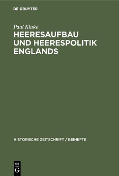 Heeresaufbau und Heerespolitik Englands (eBook, PDF) - Kluke, Paul