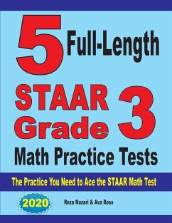 5 Full-Length STAAR Grade 3 Math Practice Tests - Nazari, Reza; Ross, Ava