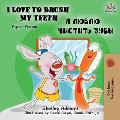 Cover I Love to Brush My Teeth (English Russian Bilingual Book)