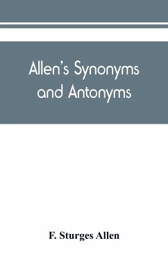 Allen's synonyms and antonyms - Sturges Allen, F.