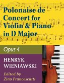 Wieniawski Henryk Polonaise de Concert In D Major Op 4. Violin and Piano by Francescatti International