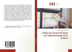 L'effet du résumé de texte sur l'apprentissage de la lecture - Bagheri Atderssi, Farzaneh