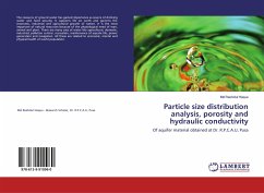 Particle size distribution analysis, porosity and hydraulic conductivity