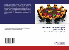 The effect of training on performance - Mulenga, Chanda