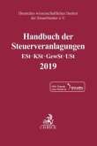Handbuch der Steuerveranlagungen, m. 1 Buch, m. 1 Beilage
