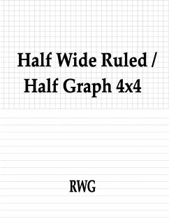 Half Wide Ruled / Half Graph 4x4 - Rwg