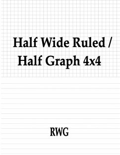 Half Wide Ruled / Half Graph 4x4 - Rwg