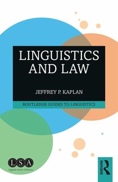 Linguistics and Law (eBook, PDF) - Kaplan, Jeffrey P.