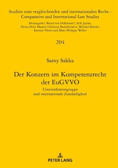 Der Konzern im Kompetenzrecht der EuGVVO - Sakka, Samy