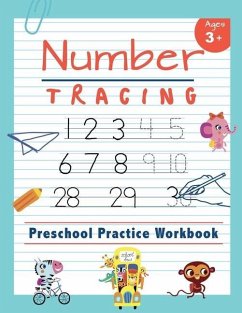 Number Tracing Preschool Practice Workbook: Learn to Trace Numbers 1-20 Essential Reading And Writing Book for Pre K, Kindergarten and Kids Ages 3-5 - Press, Happy Kid