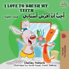 Cover I Love to Brush My Teeth (English Arabic Bilingual Book)