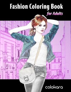 Fashion Coloring Book for Adults: An Adult Grayscale Coloring Book with Beautiful Dresses for Relaxing and Stress Relieving - Colokara; Derrick, Lance