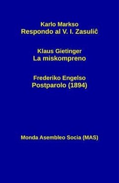 Respondo al V. I. Zasulic (eBook, ePUB) - Markso, Karlo; Engelso, Frederiko; Gietinger, Klaus