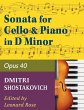Shostakovich Sonata in d minor--opus 40... - Bild 1