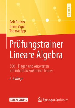 Prüfungstrainer Lineare Algebra (eBook, PDF) - Busam, Rolf; Vogel, Denis; Epp, Thomas