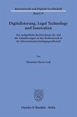Digitalisierung, Legal Technology und Innovation.