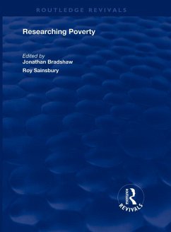 Researching Poverty (eBook, PDF) - Bradshaw, Jonathan; Sainsbury, Roy