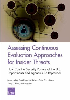 Assessing Continuous Evaluation Approaches for Insider Threats - Luckey, David; Stebbins, David; Orrie, Rebeca