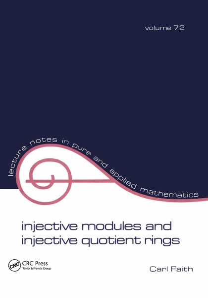 Injective Modules and Injective Quotient Rings (eBook, ePUB)