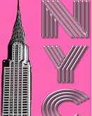 Hot Pink New York City Chrysler Building creative drawing journal