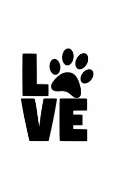 love dog paw print Writing Drawing Journal - Huhn, Michael