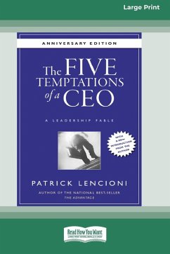The Five Temptations of a CEO - Lencioni, Patrick M.