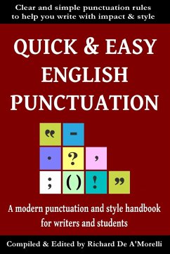 Quick & Easy English Punctuation - De A'Morelli, Richard