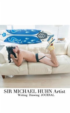 Sir Michael Huhn Artist Sexy self Portait with dog - Huhn, Michael; Huhn, Michael