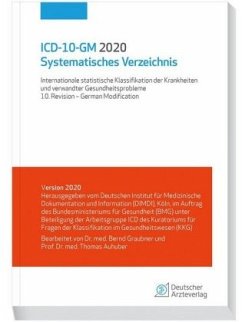 ICD-10-GM 2020 Systematisches Verzeichnis