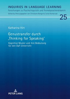 Genustransfer durch «Thinking for Speaking» - Hirt, Katharina