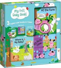 My First Baby Books: Three Adorable Books in One Box: Bath Book, Cloth Book, Buggy Book - Guion, Marine