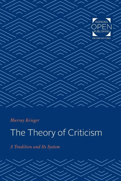 The Theory of Criticism - Krieger, Murray