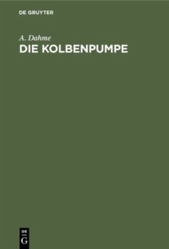 Cover Die Kolbenpumpe