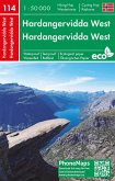 Hardangervidda West, Wander - Radkarte 1 : 50 000