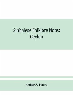 Cover Sinhalese folklore notes
