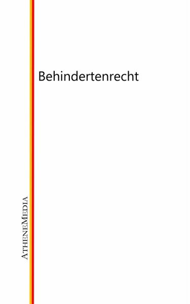 Behindertenrecht (eBook, ePUB) Behindertenrecht (eBook, ePUB)