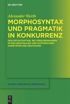 Morphosyntax und Pragmatik in Konkurrenz - Werth, Alexander