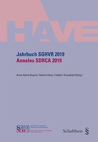 Jahrbuch SGHVR 2019 / Annales SDRCA 2019