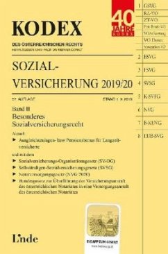 KODEX Sozialversicherung 2019/20, Band II - Brameshuber, Elisabeth