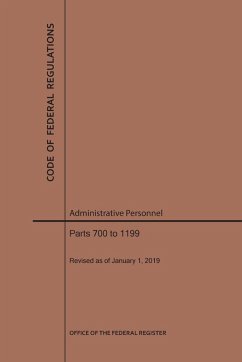 Cover Code of Federal Regulations Title 5, Administrative Personnel, Parts 700-1199, 2019