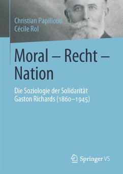 Moral - Recht - Nation (eBook, PDF) - Papilloud, Christian; Rol, Cécile