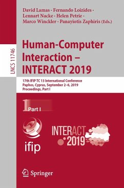 Human-Computer Interaction - INTERACT 2019 (eBook, PDF)