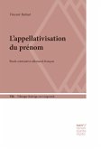 L'appellativisation du prénom (eBook, PDF)