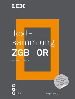 Textsammlung ZGB OR (Print inkl. eLehrmittel). Mit SchKG und BV (eBook, PDF)
