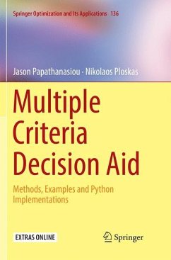 Multiple Criteria Decision Aid - Papathanasiou, Jason;Ploskas, Nikolaos