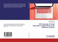 CFD Analysis of high Reynolds number flow in an elliptical cylinder