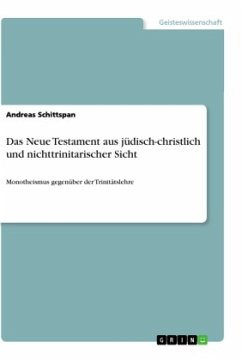 Das Neue Testament aus jüdisch-christlich und nichttrinitarischer Sicht - Schittspan, Andreas