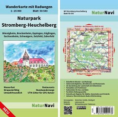 NaturNavi Wanderkarte mit Radwegen Naturpark Stromberg-Heuchelberg