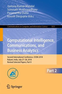 Computational Intelligence, Communications, and Business Analytics (eBook, PDF)