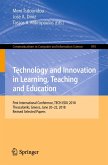 Technology and Innovation in Learning, Teaching and Education (eBook, PDF)